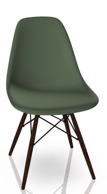 Eames Plastic Side Chair DSW Chair Vitra Maple dark - forest